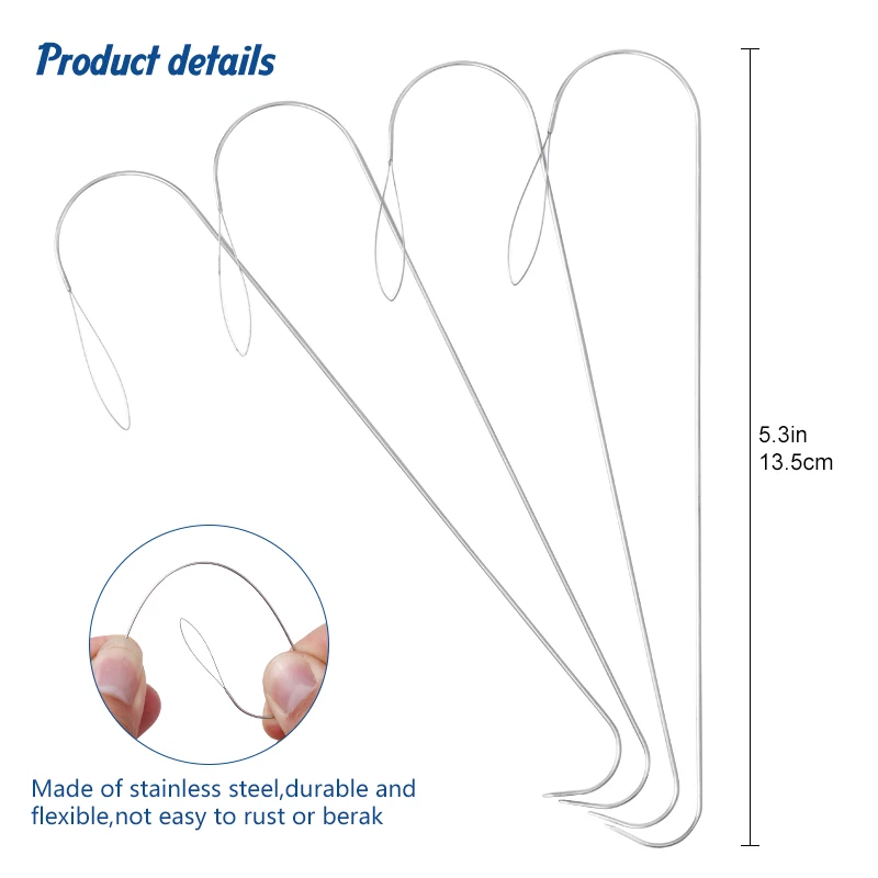 Beading Needle Fine - 2/5 قطعة 5.3 بوصة كبيرة العين