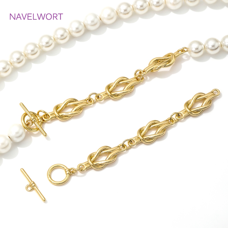 Jewelry Making Items - 18K مطلية بالذهب OT المشابك تبديل