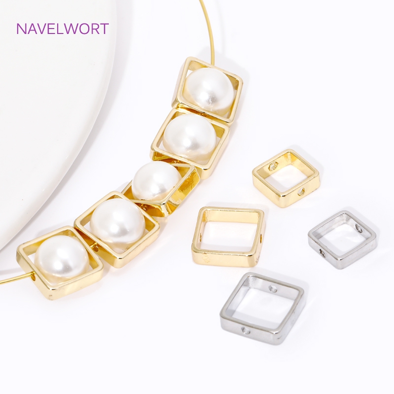 Jewelry Making Items - 14K/18K إطارات حبة مطلية بالذهب ،