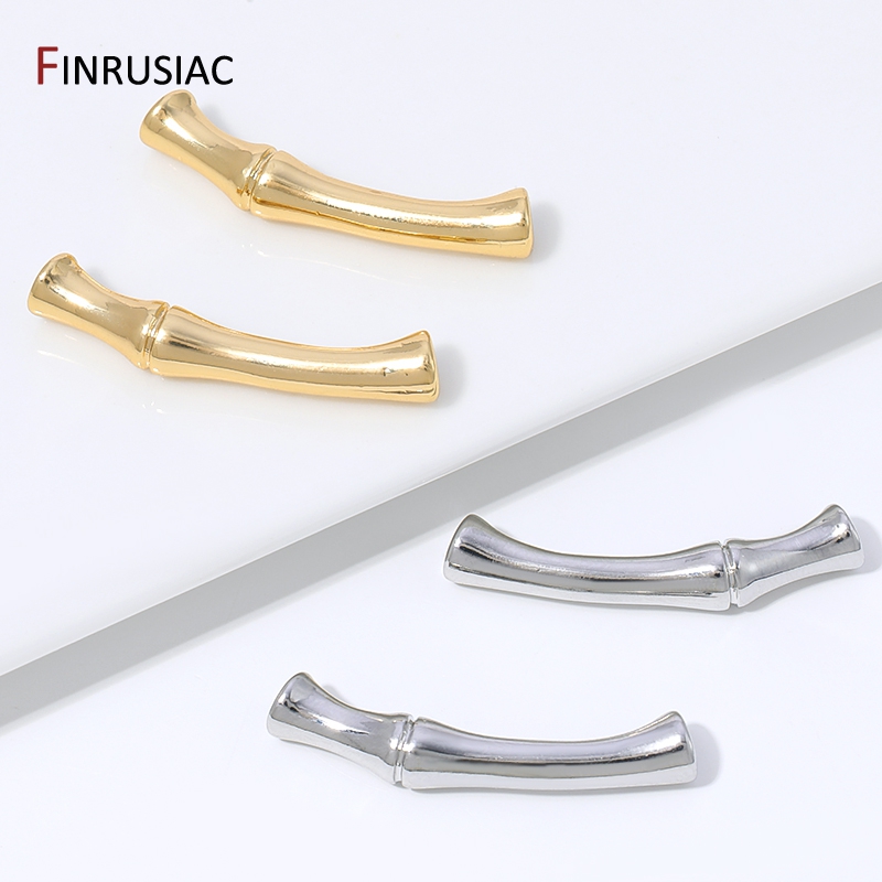 Jewelry Making Items - خرز فاصل من النحاس المطلي بالذهب