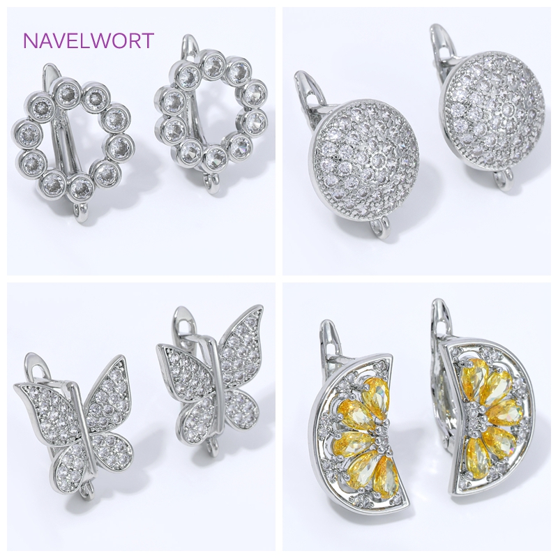 Jewelry Making Items - خطافات أقراط على شكل مروحة مطلية