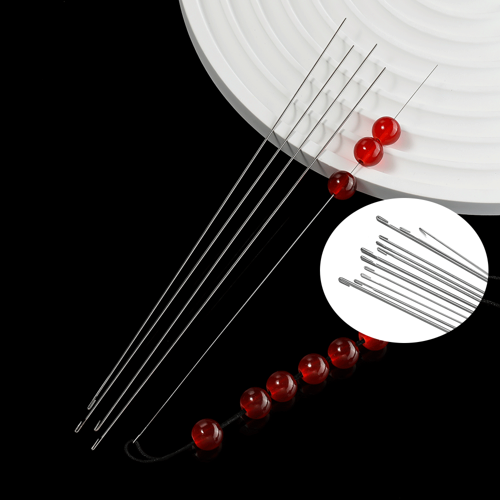 Beading Needle Fine - 2 قطعة الإبر مطرز مع الإبر