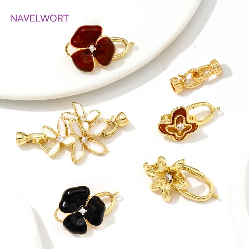 Jewelry Making Items - أنماط متعددة 18K مطلية بالذهب النحاس