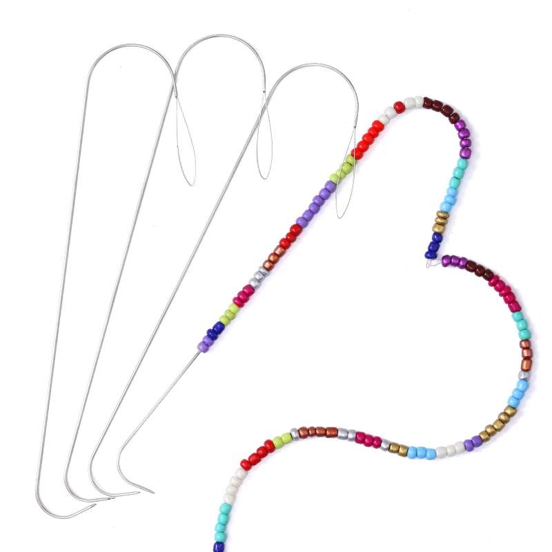 2/5 قطعة 5.3 بوصة كبيرة العين  - مراجعة Beading Needle Fine وسعره