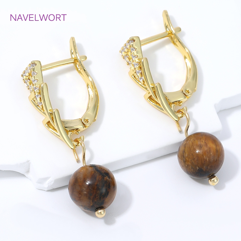 خطافات أقراط مطلية بالذهب عيار - مراجعة Jewelry Making Items وسعره