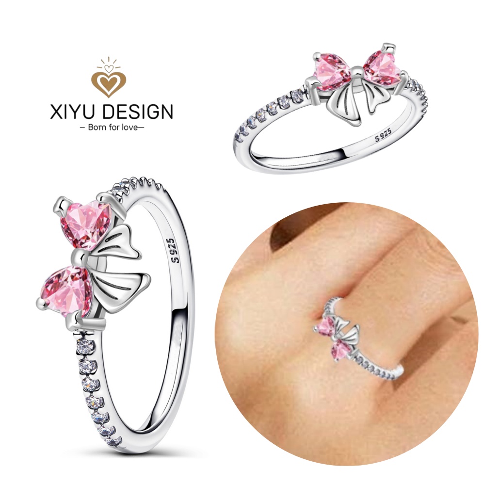 925 فضة أحمر على شكل قلب حلقة  - مراجعة Jewelry Making Light وسعره