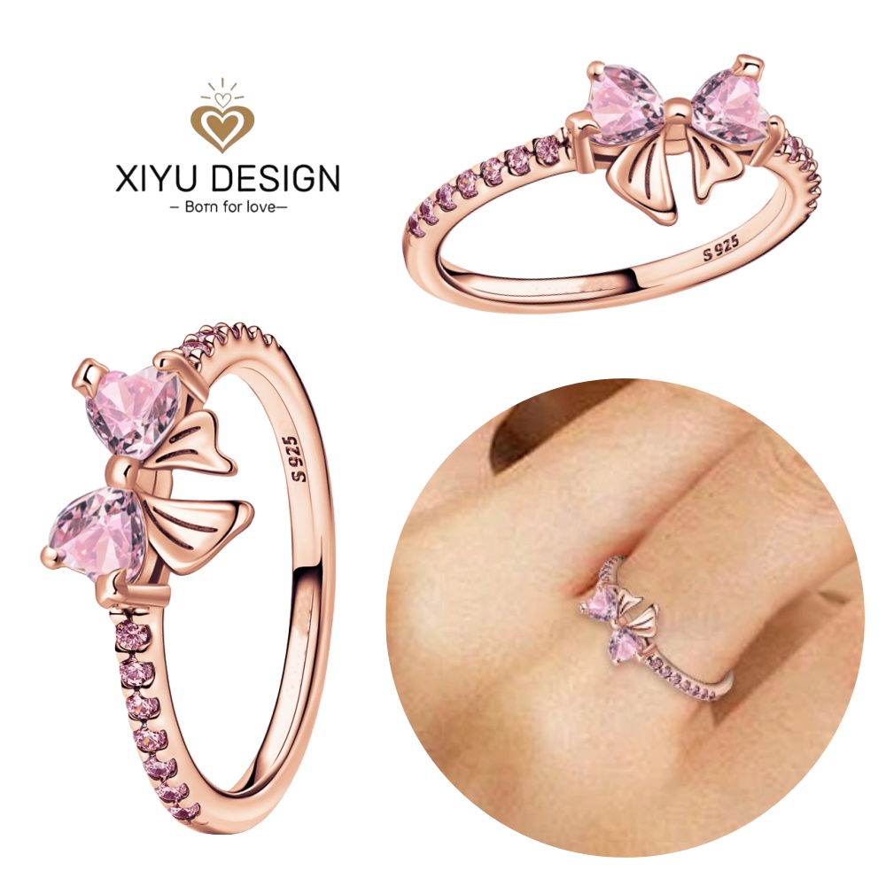925 فضة أحمر على شكل قلب حلقة  - مراجعة Jewelry Making Light وسعره