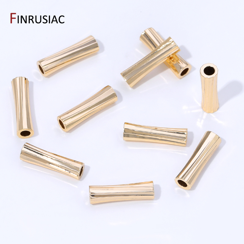 خرز أنبوبي مخطط من النحاس المط - مراجعة Jewelry Making Items وسعره