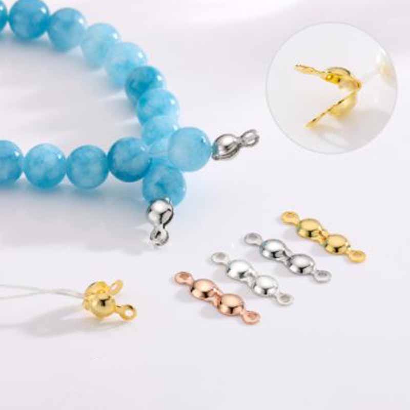 4 قطع مشابك خرز طرفية من الفضة - مراجعة Jewelry Making Basics وسعره