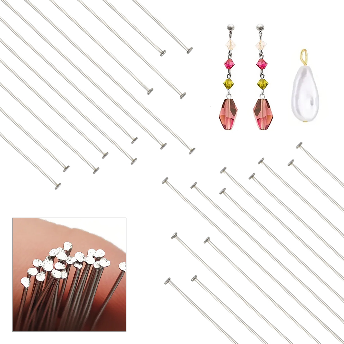 دبوس مسطح من الفولاذ المقاوم ل - مراجعة Beading Needle Fine وسعره