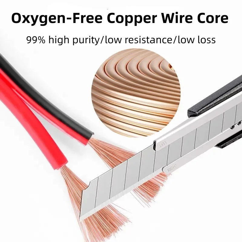 5/10 متر RVB أحمر أسود 2 دبابي - مراجعة Wire 22 Gauge Copper وسعره