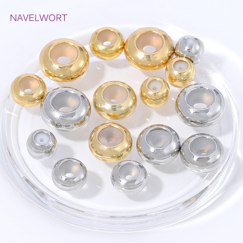 خرز سيليكون مطلي بالذهب عيار 1 - مراجعة Jewelry Making Items وسعره
