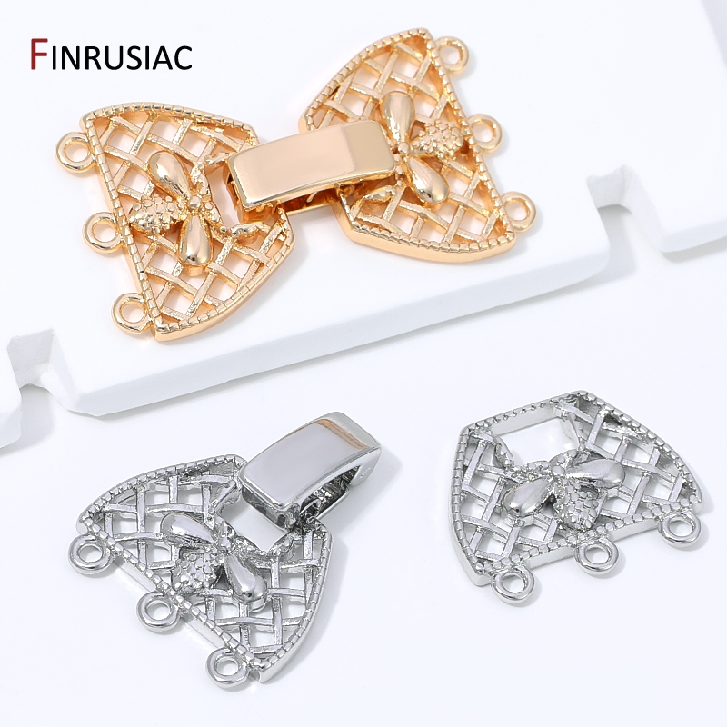 مشبك لؤلؤ ثلاثي الصفوف مطلي با - مراجعة Jewelry Making Items وسعره