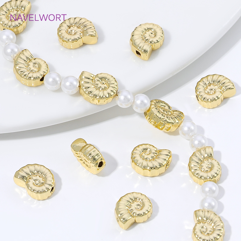 خرز فاصل من النحاس المطلي بالذ - مراجعة Jewelry Making Items وسعره