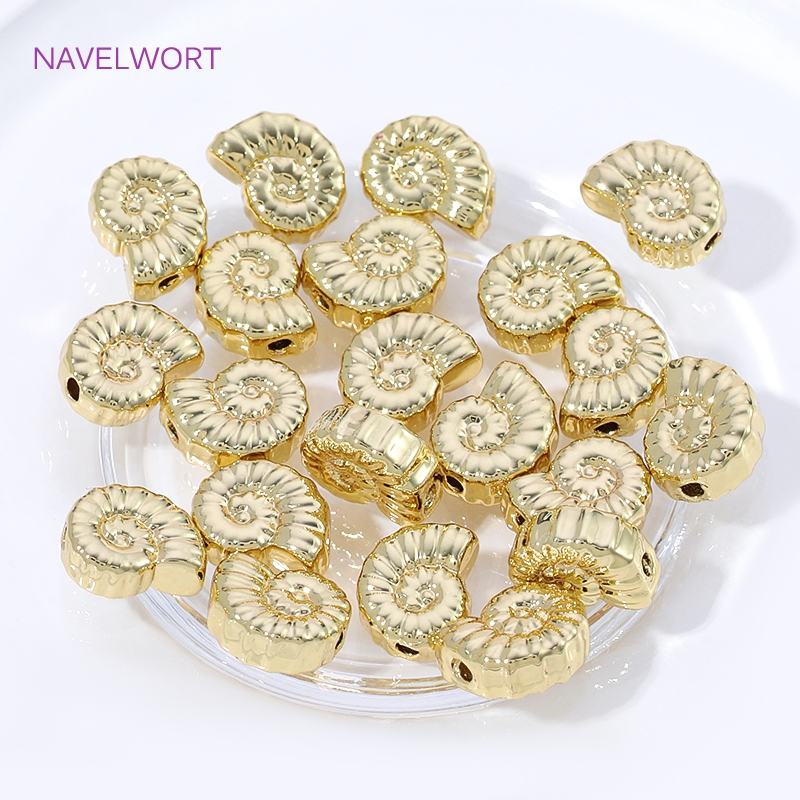 خرز فاصل من النحاس المطلي بالذ - مراجعة Jewelry Making Items وسعره