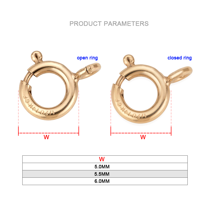 مشابك حلقات زنبركية مطلية بالذ - مراجعة Jewelry Making Basics وسعره